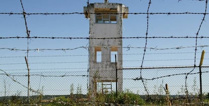 Garita de la base portuguesa de Tancos.