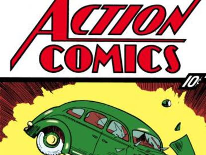 Portada del &#039;Action Comics n&ordm;1&#039;, el debut de Superman. 
