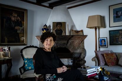 La escritora Margo Glantz, en una entrevista para EL PAÍS, en Coyoacán, Ciudad de México, el 28 de Octubre de 2021. 