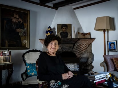 La escritora Margo Glantz, en una entrevista para EL PAÍS, en Coyoacán, Ciudad de México, el 28 de Octubre de 2021. 