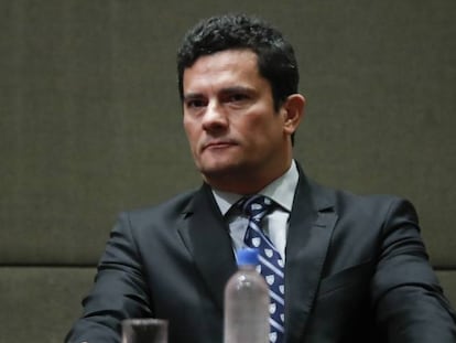 O juiz federal Sergio Moro, que comanda a Lava Jato na Justiça, no início de abril em Buenos Aires.