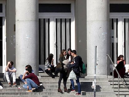 Students at Complutense University in Madrid.