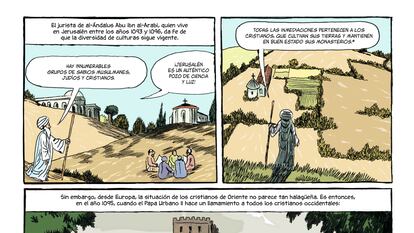 Página del cómic 'Historia de Jerusalén'.