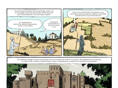 Página del cómic 'Historia de Jerusalén'.