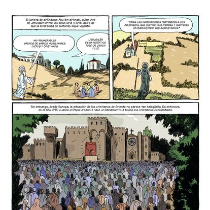 Página del cómic 'Historia de Jerusalén'.