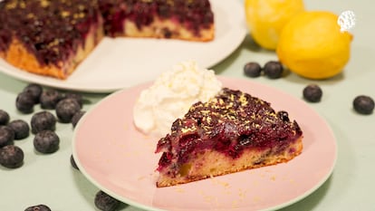 La tarta de arándanos más rápida