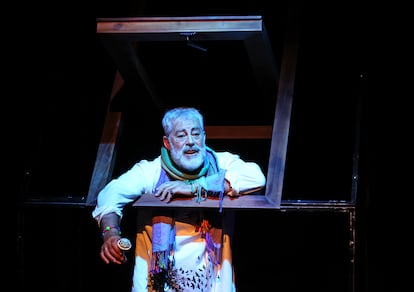 Carlos Blanco, en un ensayo de 'Síbaris', de Domingo Villar, en los Teatros del Canal de Madrid.