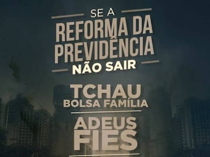 “Se a reforma da Previdência não sair, tchau, Bolsa Família”, ameaça PMDB