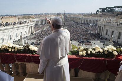 El Papa, este domingo, en el Vaticano.