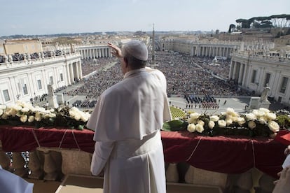 El Papa, este domingo, en el Vaticano.