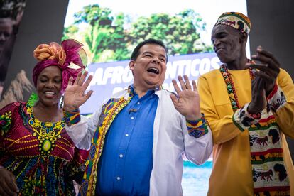 Roberto Ortíz, 'El Chontico', en su sede de campaña, en Cali, el 12 de octubre de 2023.