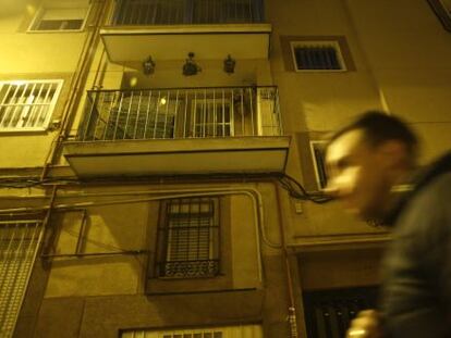 Balc&oacute;n de la vivienda en la que resid&iacute;a Dionisio Folgado