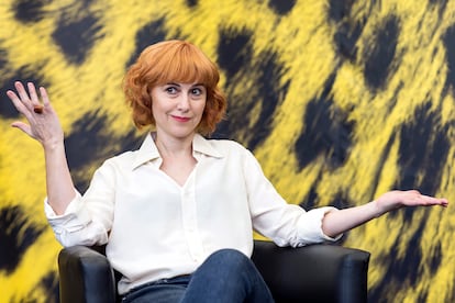 La escritora y actriz argentina Rosario Blefari, en el Festival de Locarno (Suiza) en 2016.