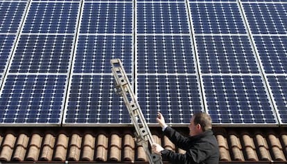 Placas solares en una vivienda en Alemania.