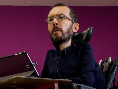 El secretario de Organización de Podemos, Pablo Echenique.