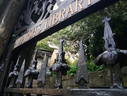 The entrance to Marsh’s Library in Dublin.