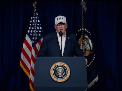 El vídeo de Trump ante el ataque de Estados Unidos e Israel a Irán: “Nunca tendrán un arma nuclear”