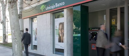 Una sucursal bancaria de Unicaja.