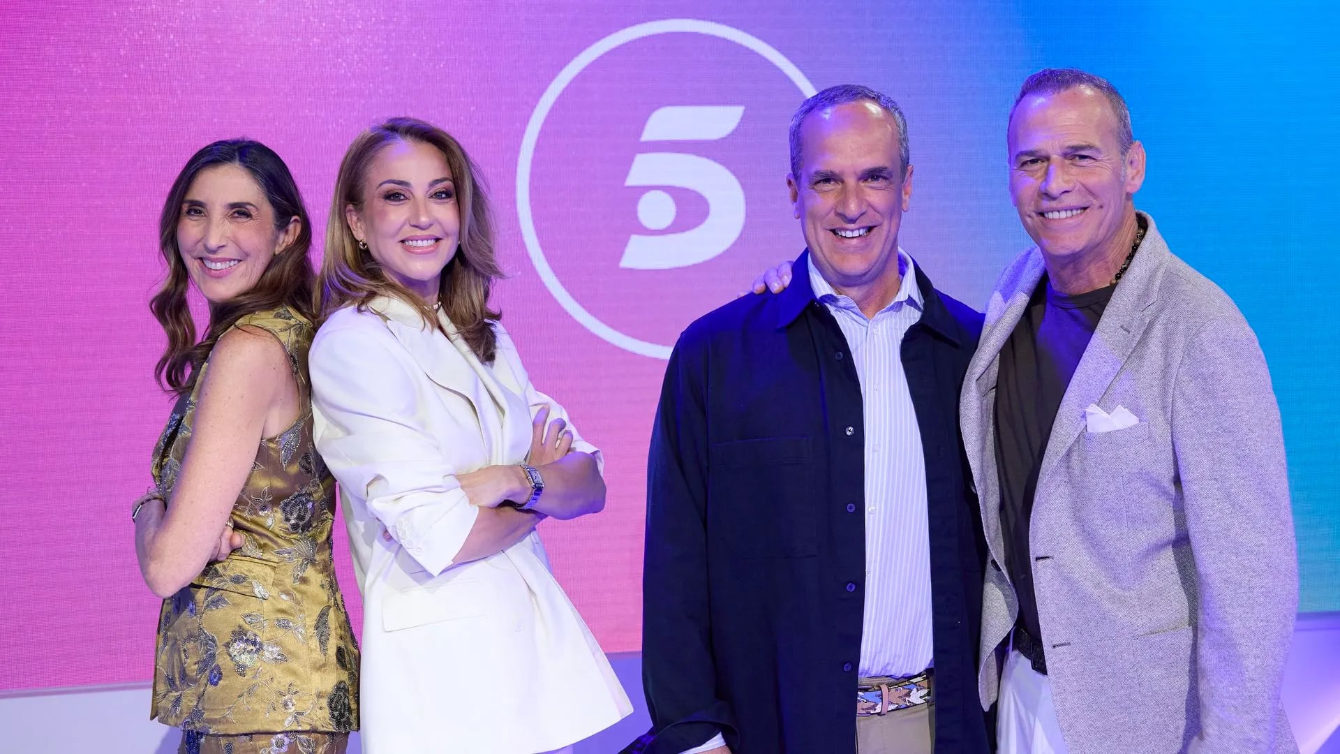 Paz Padilla, Beatriz Archidona, Santi Acosta y Carlos Lozano, en una imagen cedida por Mediaset.