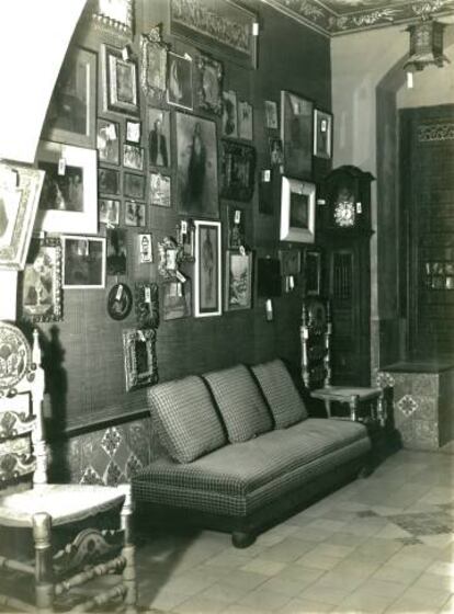 El Cau Ferrat en 1932 en el momento en el que se estaba realizando el inventario de los bienes por parte de la Junta de Museos.