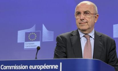 El vicepresidente de la Comisión Europea y comisario de Competencia, Joaquín Almunia.