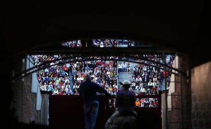 Vista de la plaza desde la Puerta de Caballos.