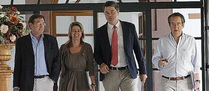 Los integrantes de la comisión de investigación de los ERE por parte del PP. 