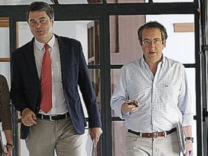 Los integrantes de la comisión de investigación de los ERE por parte del PP. 