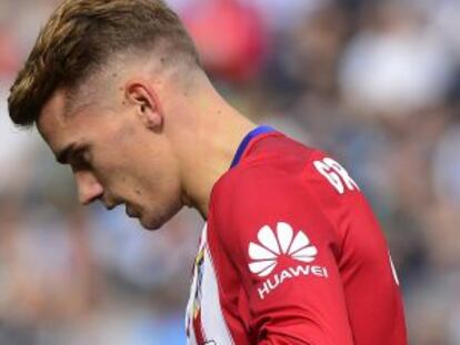 Griezmann celebra su gol ante la Real.