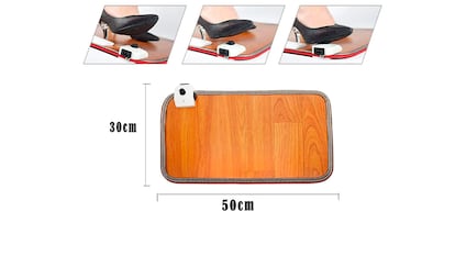 Alfombra calefactora sobre fondo blanco.