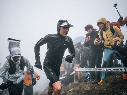 Rémi Bonet en la Maratón de Zegama.