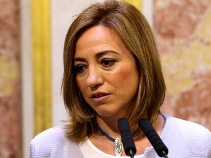 Carme Chacón, durant la seva etapa al Congrés.