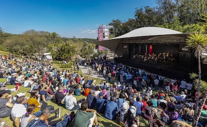 Apresentação da Jazz at Lincoln Center Orchestra em Itaquera, São Paulo.