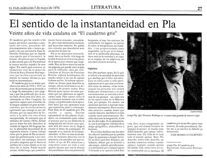 Primer artículo de José María Guelbenzu, publicado el 5 de mayo de 1976, segundo número de EL PAÍS.