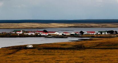 Goose Green, the Falkland Islands' second city.