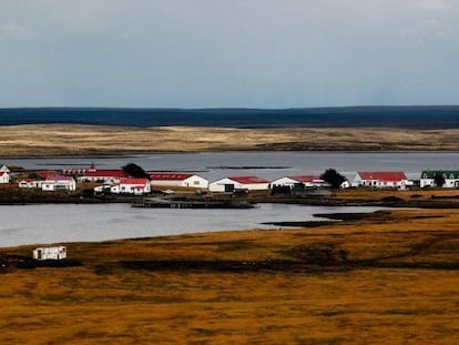 Goose Green, the Falkland Islands' second city.