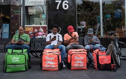 Repartidores de comida aplicación