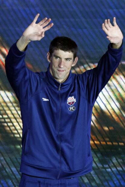 Michael Phelps, durante los Mundiales de Shanghái.