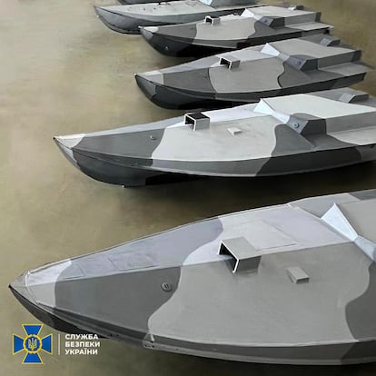 Ukrainian-designed nautical 'Sea Baby' drone bombs. 