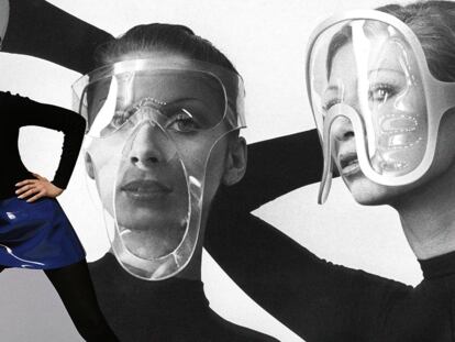 Tres diseños que realizó Pierre Cardin entre 1967 y 1975