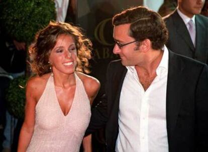 Ana Aznar junto a su futuro marido Alejandro Agag, duratne la despedida de solteros de ambos.