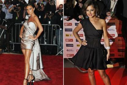 Victoria Beckham, a la izquierda, y Cheryl Cole.