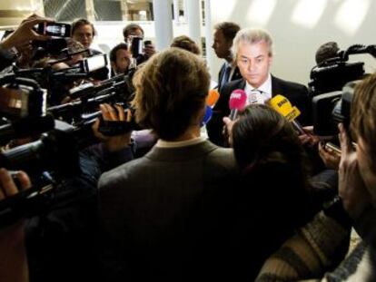 Geert Wilders, en La Haya el mi&eacute;rcoles.