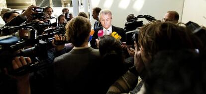 Geert Wilders, en La Haya el miércoles.