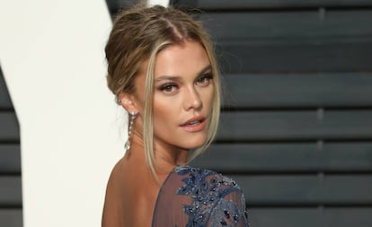 Nina Agdal, el pasado febrero en la fiesta de 'Vanity Fair' posterior a los Oscar.