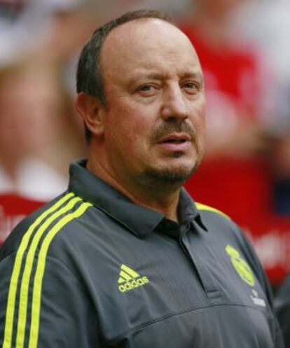 Benítez, en el partido ante en Tottenham en Múnich.