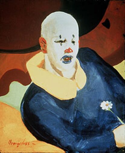 <i>Un </i><i>clown,</i> de George Luks.