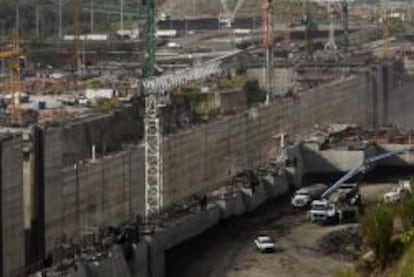 Obras de ampliación del Canal de Panamá.