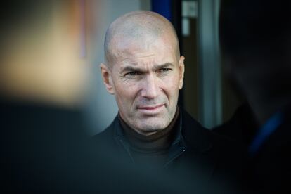 Zinedine Zidane durante un acto en Marsella, en febrero de 2022.