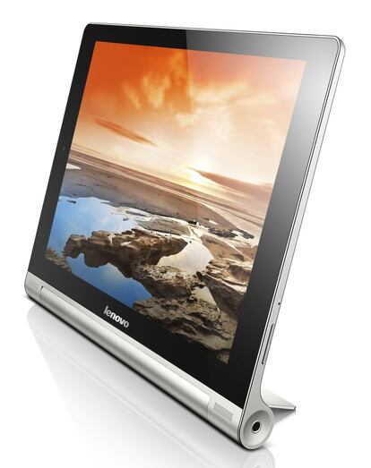 Lenovo Yoga Tablet 10. Pantalla de 10 pulgadas por 299 euros. Pesa 605 gramos.